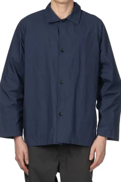 Best Still by Hand Silicone Coated Shirt Jacket - Deep Blue