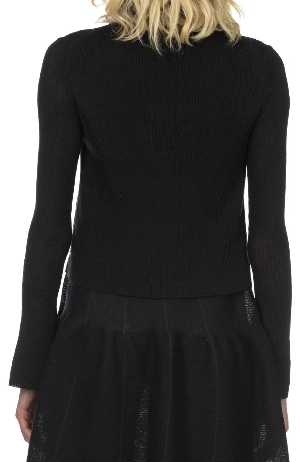 Sale CFCL Silk Cropped Shirt Cardigan - Black
