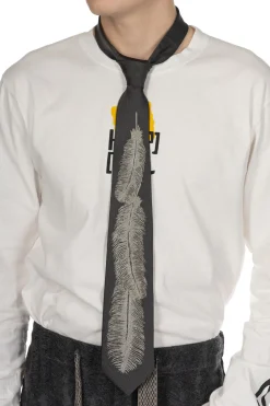 Best Kapital Silk Twill Feather Tie - 2 Color Choices