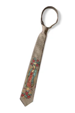 Clearance Kapital Silk Twill Maria Tie - Gray Beige