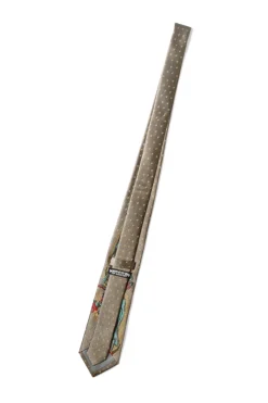 Clearance Kapital Silk Twill Maria Tie - Gray Beige