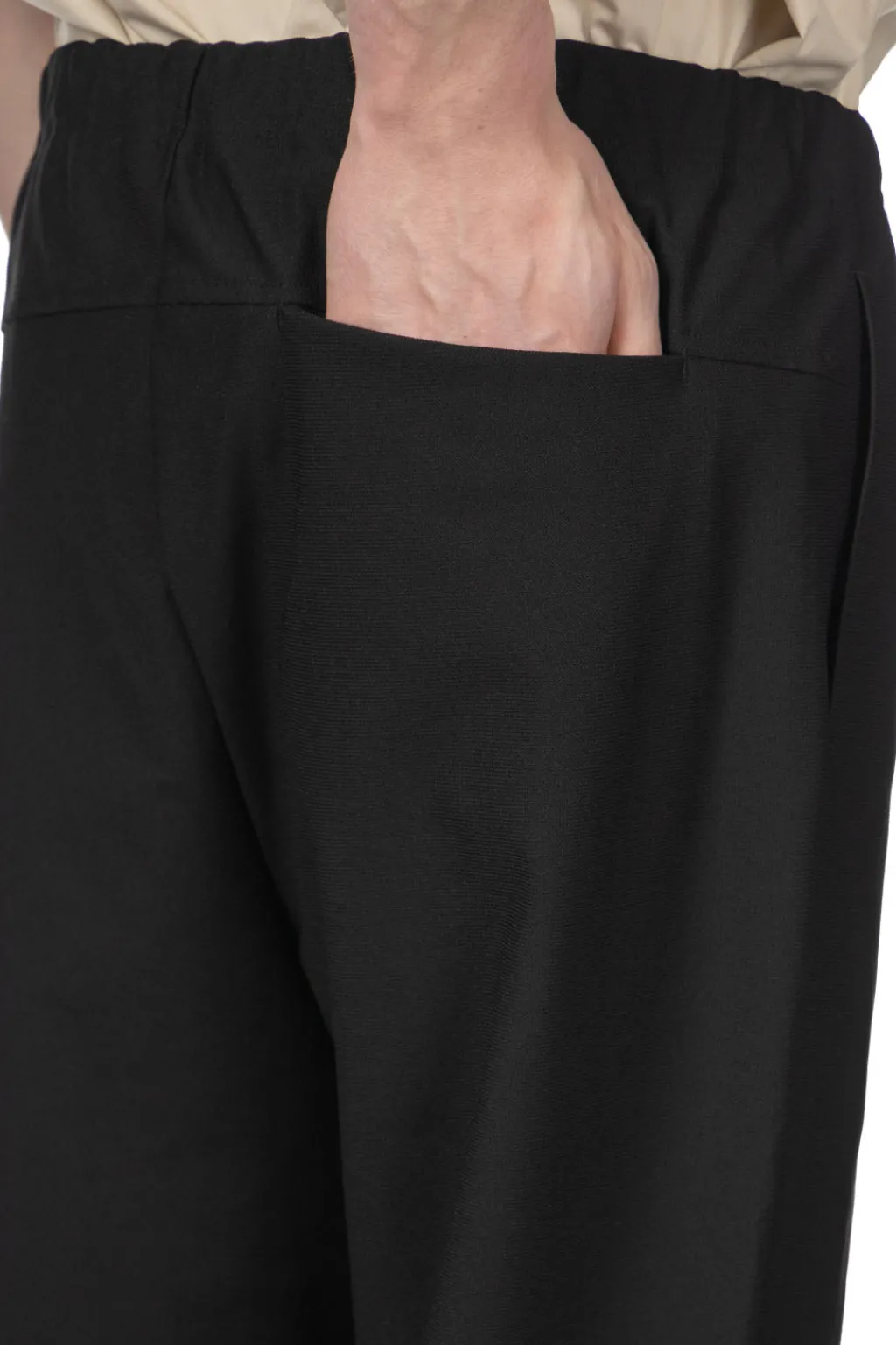 Clearance Still by Hand Slim Tapered Jersey Pants - Black