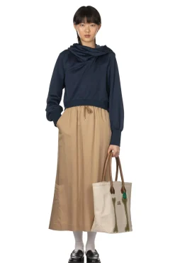 Sale Manon Slit Tight Skirt - Camel