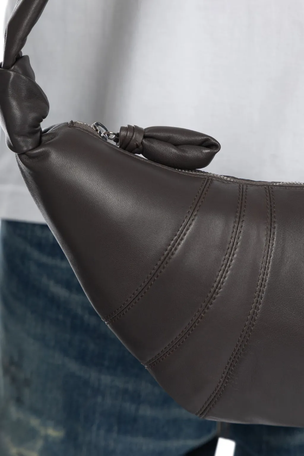 Sale LEMAIRE Small Croissant Bag - Soft Nappa Leather - Mink