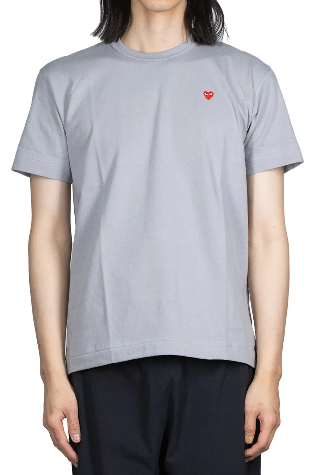 Sale Comme Des Garcons Play Small Red Heart T-Shirt - Grey