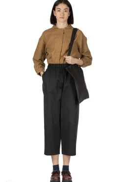 Sale Nachukara Soft Chino Tuck Pants - Black - Black