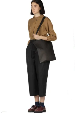 Sale Nachukara Soft Chino Tuck Pants - Black - Black