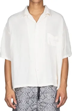 Best Kapital Soft Linen Open Collar BIG Shirt - Natural