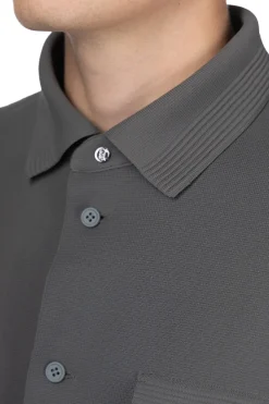 Clearance CFCL Soft Milan Rib Shirt - Iron Grey