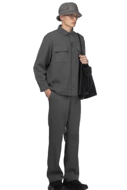 Clearance CFCL Soft Milan Rib Shirt - Iron Grey