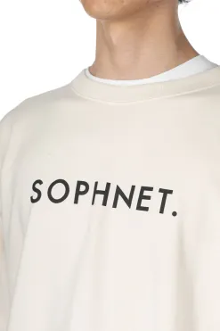 Sale SOPHNET . Logo Crewneck Sweat - White