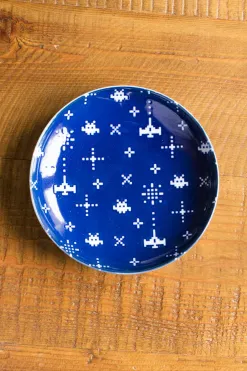 Best Tokyo Pixel Space Invaders Plate in Blue or White