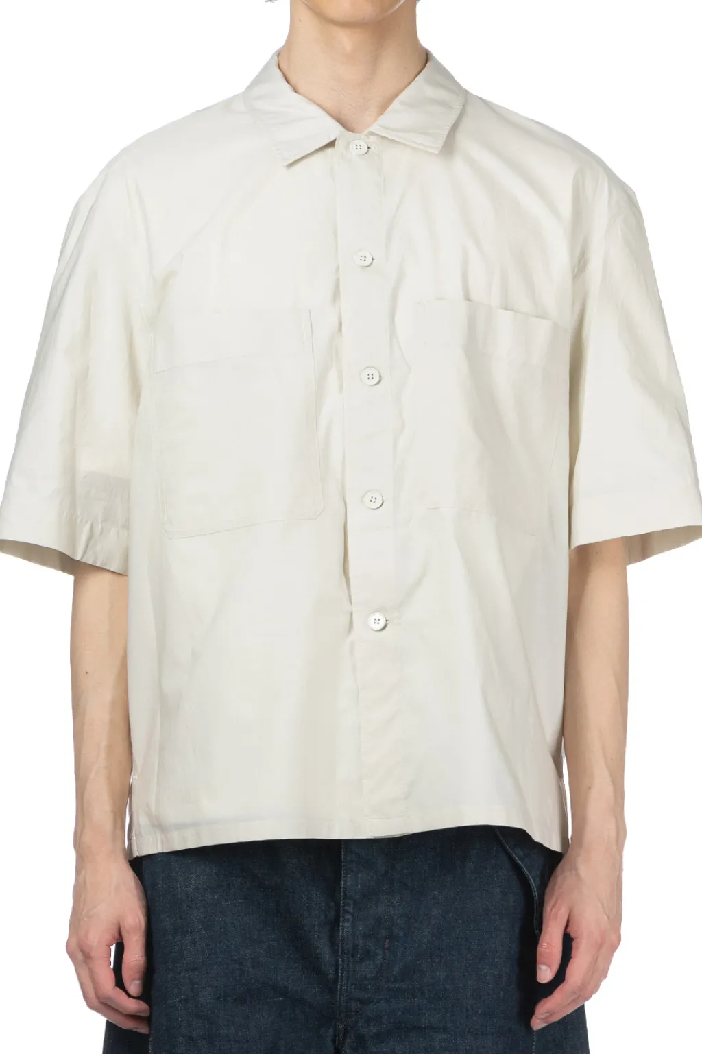 Clearance LEMAIRE SS Pyjama Shirt - Pale Mastic