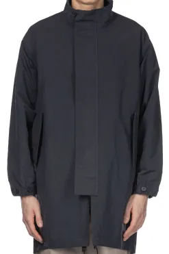 Discount Still by Hand Stand Collar Coat - Navy