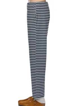 Discount Engineered Garments STK Pant - Navy White PC Stripe