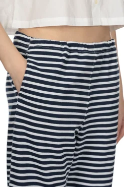 Discount Engineered Garments STK Pant - Navy White PC Stripe