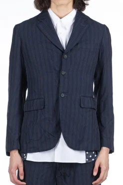 Best Comme Des Garcons Homme Deux Stripe Jacket - Navy