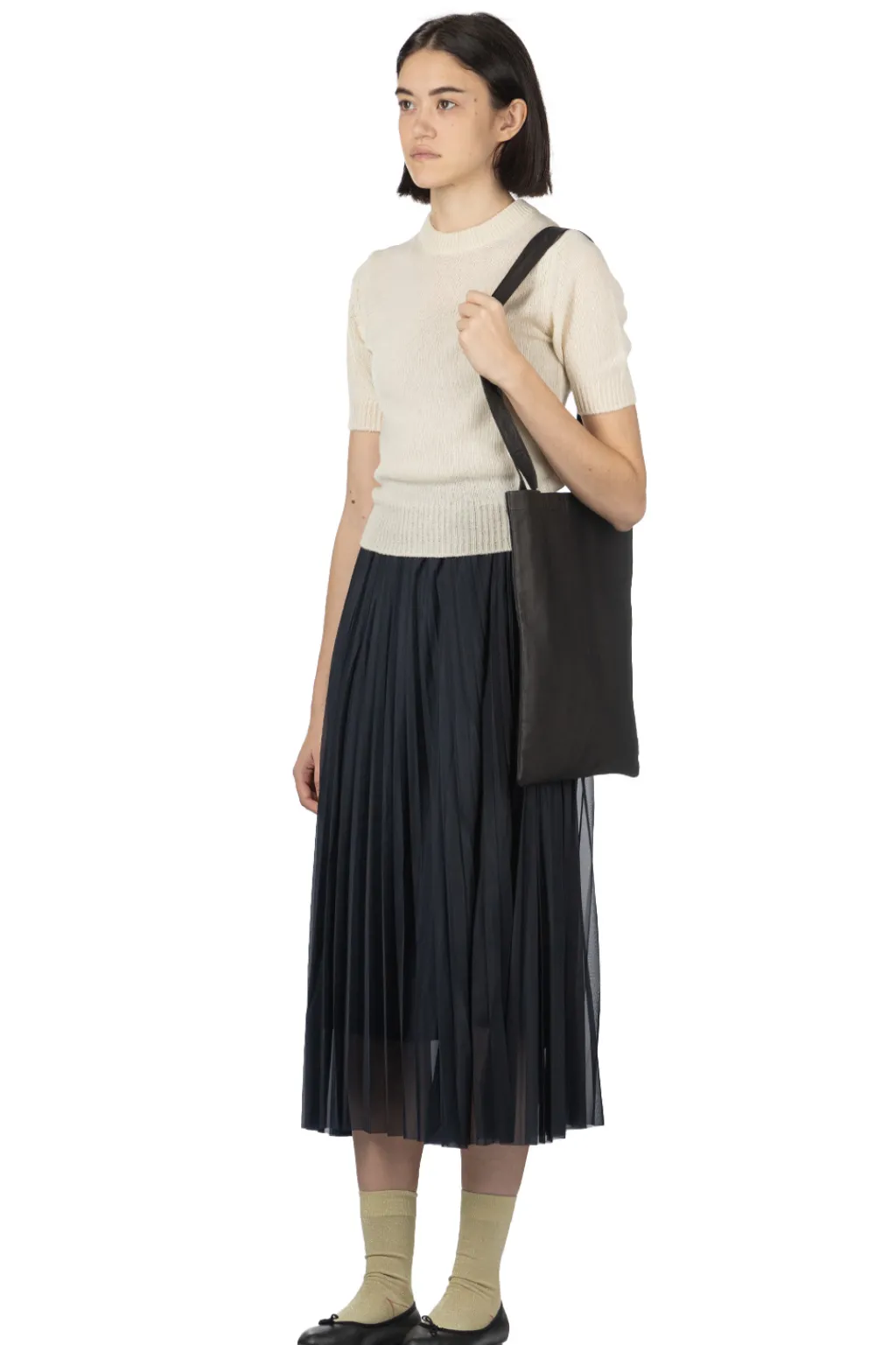 Outlet AURALEE Summer Cashmere Knit Tee