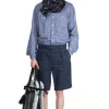 Discount Engineered Garments Sunset Short - Navy CL Windowpane