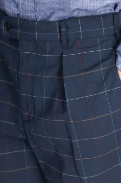 Discount Engineered Garments Sunset Short - Navy CL Windowpane