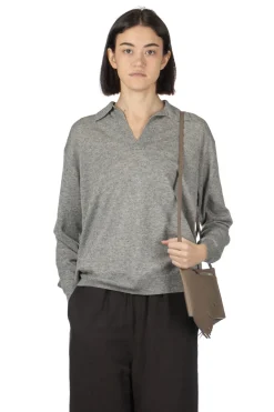Hot AURALEE Super Fine Cashmere Silk Knit Skipper Polo