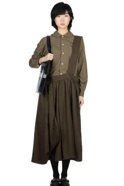 Outlet Comme Des Garcons Comme Des Garcons Suspender Skirt - Khaki