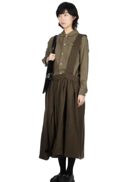 Outlet Comme Des Garcons Comme Des Garcons Suspender Skirt - Khaki