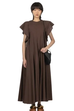 Outlet YLEVE Suvin Cotton Typewriter One Piece - Brown