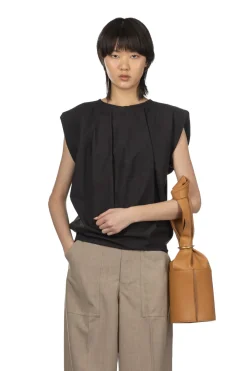 Sale YLEVE Suvin Cotton Typewriter Pullover Blouse - Black
