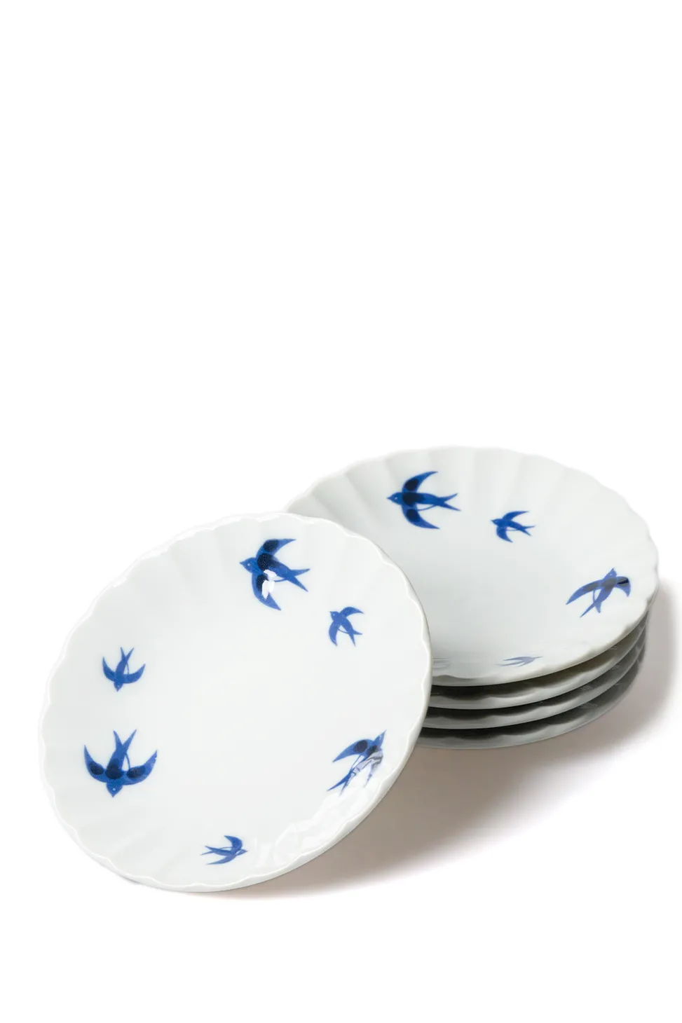 Best Mino Pottery Swallow 15cm Plate Set of 5