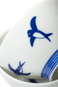 Hot Mino Pottery Swallow Rice Bowl - Set of 2
