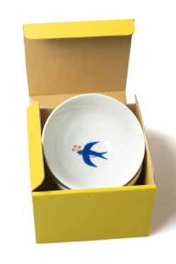 Hot Mino Pottery Swallow Rice Bowl - Set of 2