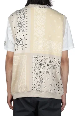Online Kapital 30/-SWT Knit Bandana BIG Vest - Natural