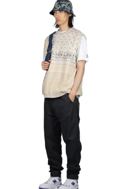 Online Kapital 30/-SWT Knit Bandana BIG Vest - Natural