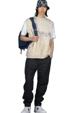 Online Kapital 30/-SWT Knit Bandana BIG Vest - Natural