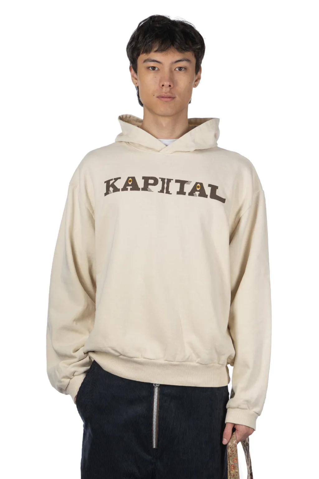 Fashion Kapital SWT Knit Hoodie (SPEAKEASY ) - Natural