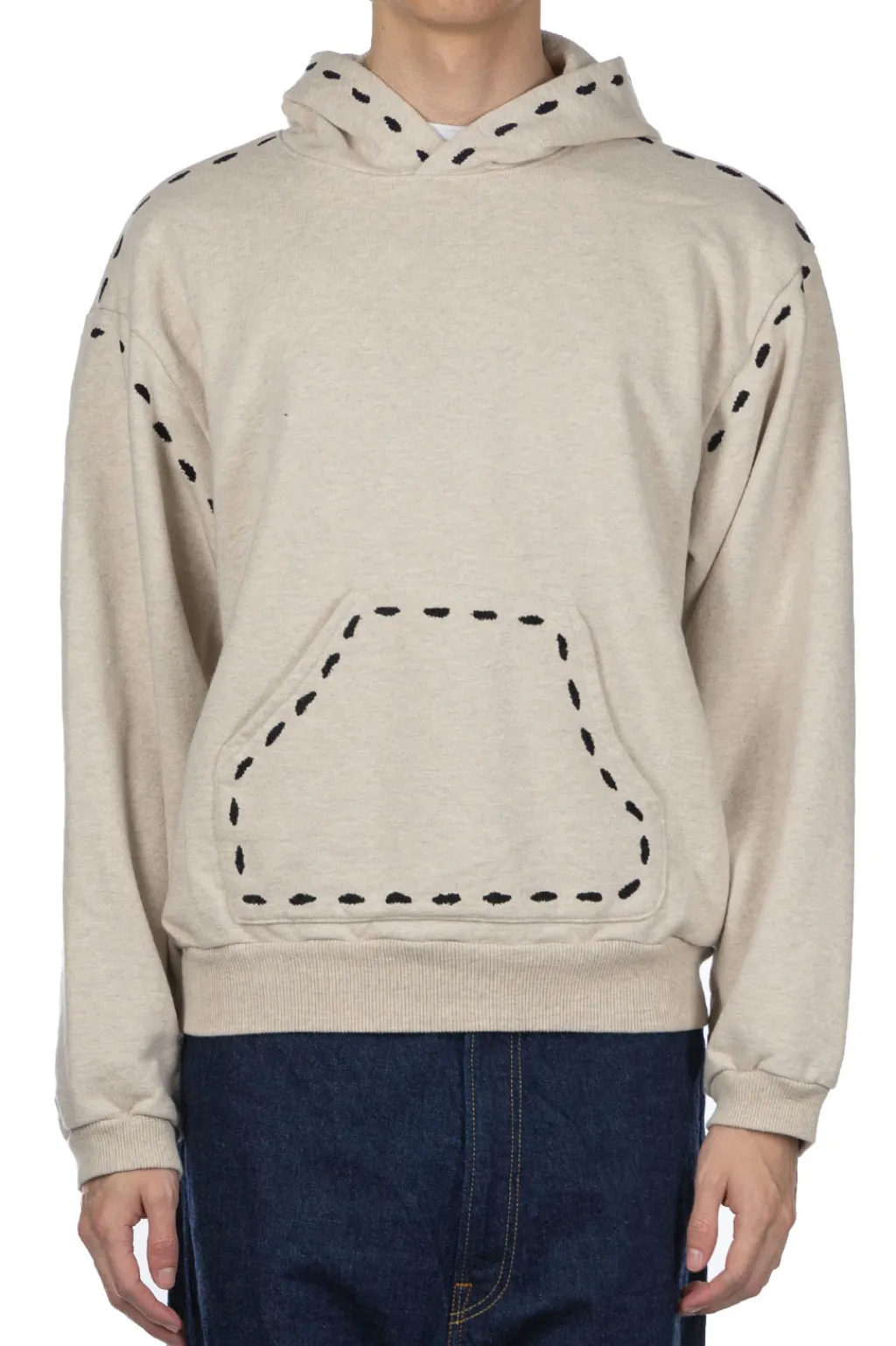 Fashion Kapital SWT Knit MARIONETTE Hoodie - Natural