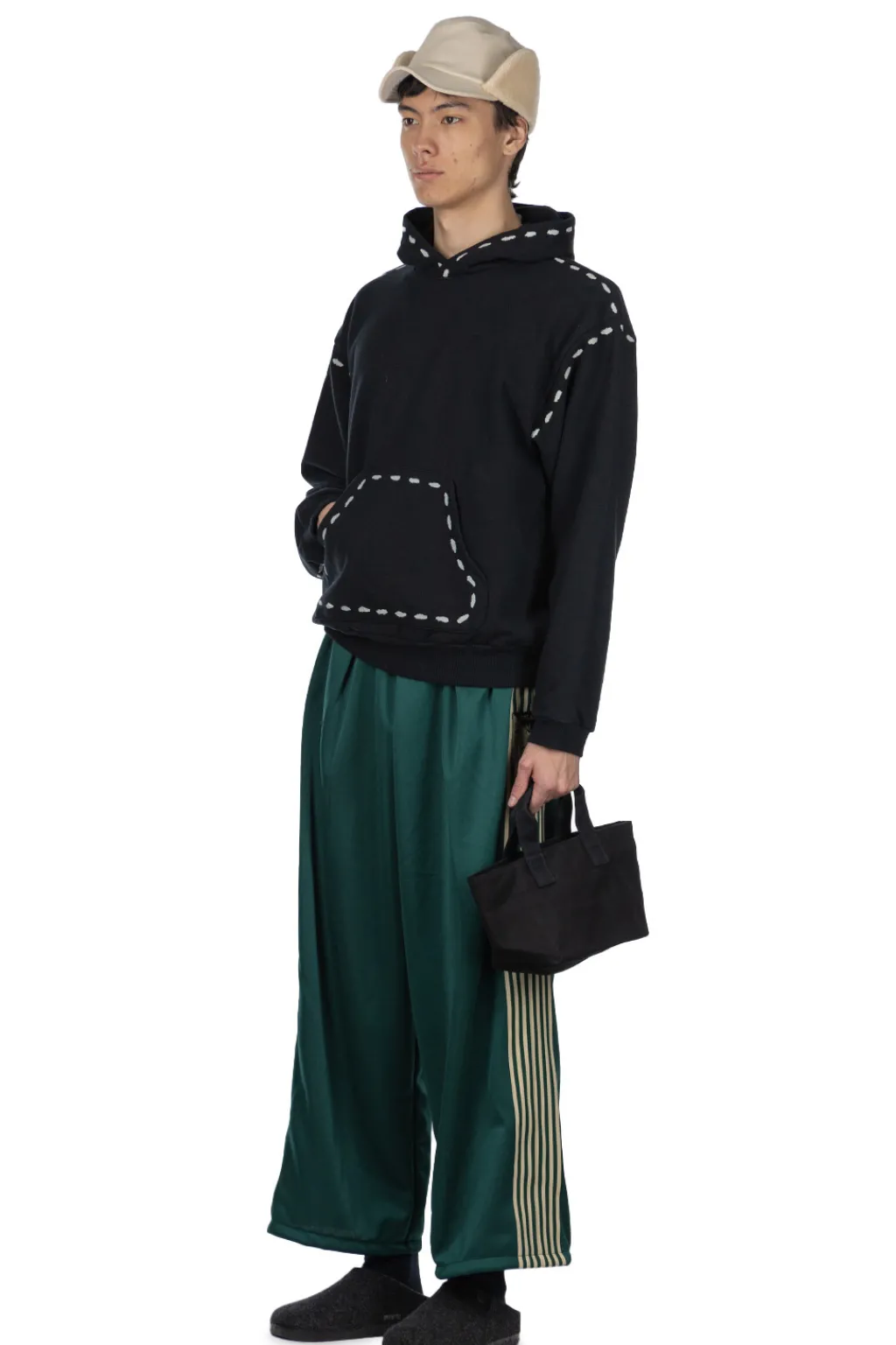 Discount Kapital SWT Knit MARIONETTE Hoodie - Black