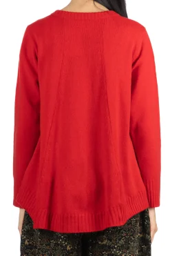 Sale NARU Tasmanian Lambswool Pullover - Red