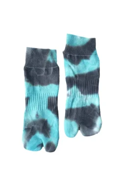 Clearance NODAL Tie Die Socks -Blue x Navy
