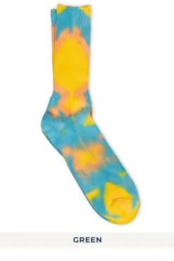 Clearance Anonymous Ism Tie Dye Crew Socks in 4 Color Choices