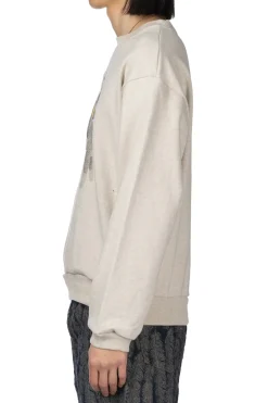Outlet Kapital TOP SWT Knit Crew SWT (MONKEY AMIGOS) - Natural