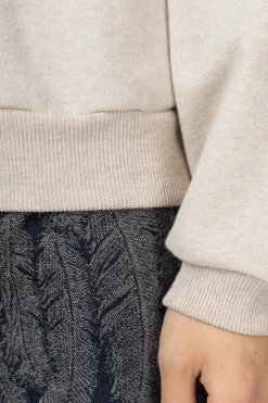 Outlet Kapital TOP SWT Knit Crew SWT (MONKEY AMIGOS) - Natural
