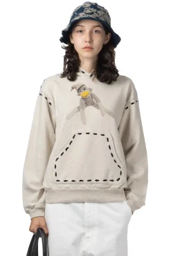 Discount Kapital TOP SWT Knit MARIONETTE Hoodie (KINAPUPPU) - Natural