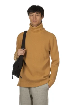 Online Nigel Cabourn Turtleneck Waffle Sweatshirt - Yellow