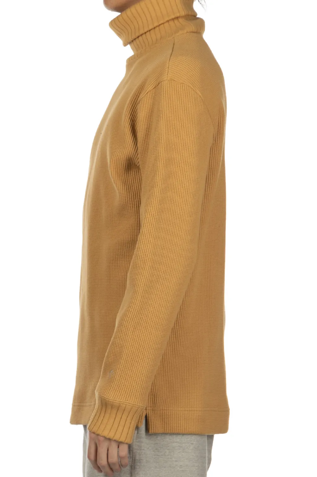 Online Nigel Cabourn Turtleneck Waffle Sweatshirt - Yellow