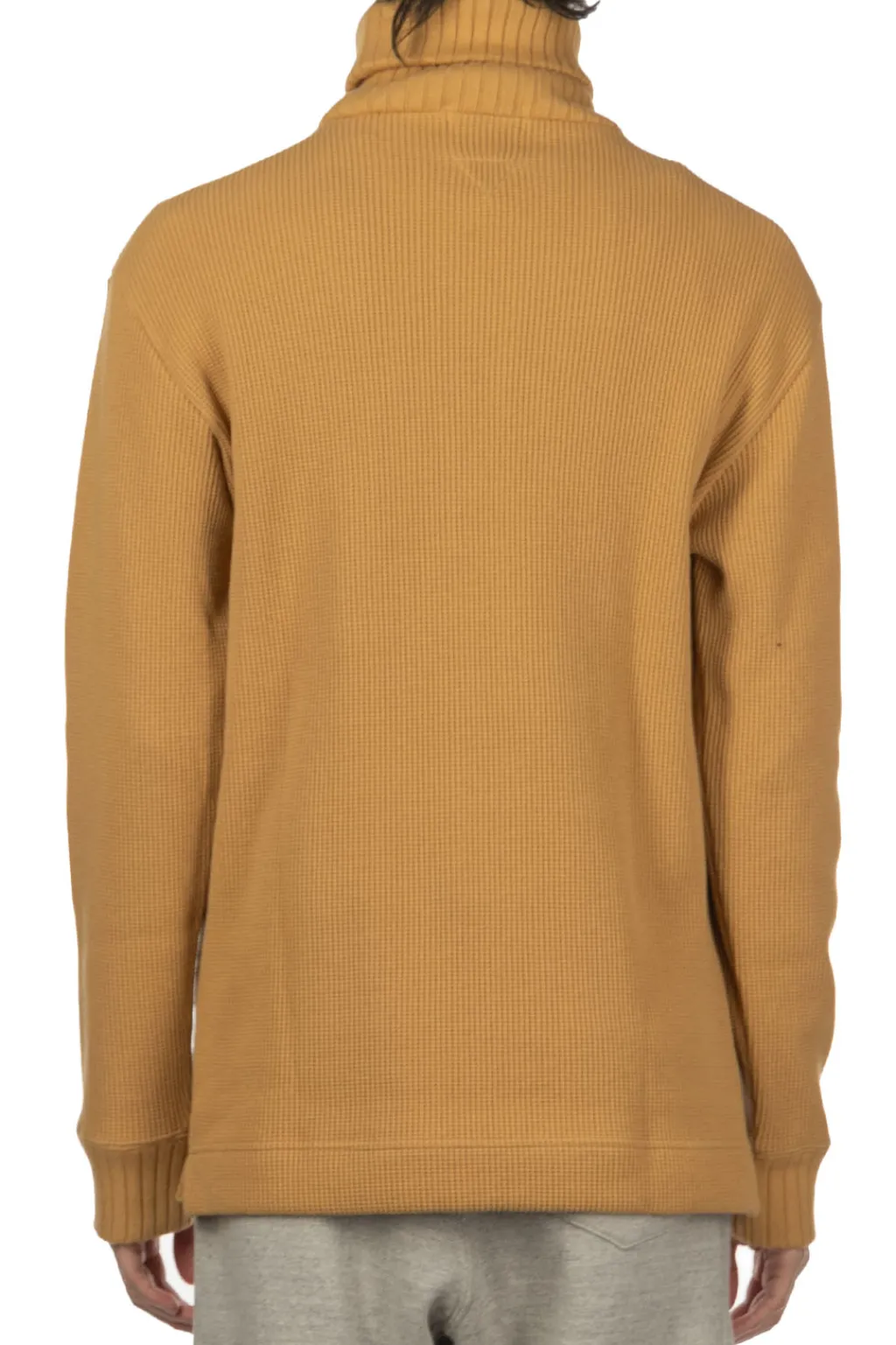 Online Nigel Cabourn Turtleneck Waffle Sweatshirt - Yellow