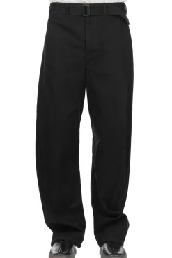 Hot LEMAIRE Twisted Belted Pants - Black