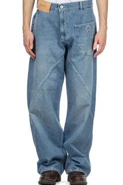 New JW Anderson Twisted Workwear Jeans - Light Blue
