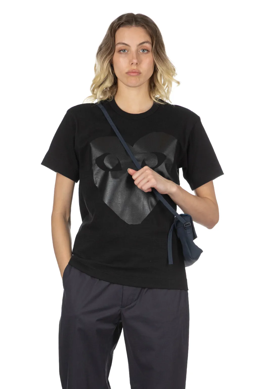 Online Comme Des Garcons Play Unisex Black Heart T-Shirt - Black x Black